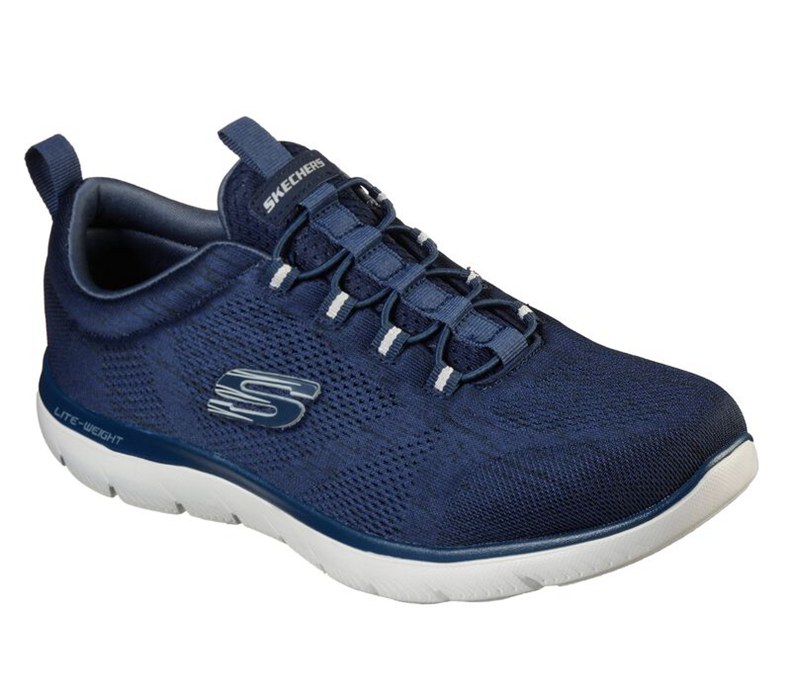 Skechers Summits - Louvin - Mens Slip On Shoes Navy [AU-TQ2741]